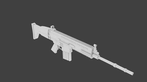 FN-Scar Untextured preview image
